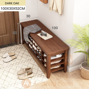 Shizen Shoe Bench Shoe Rack 100x30x52cm