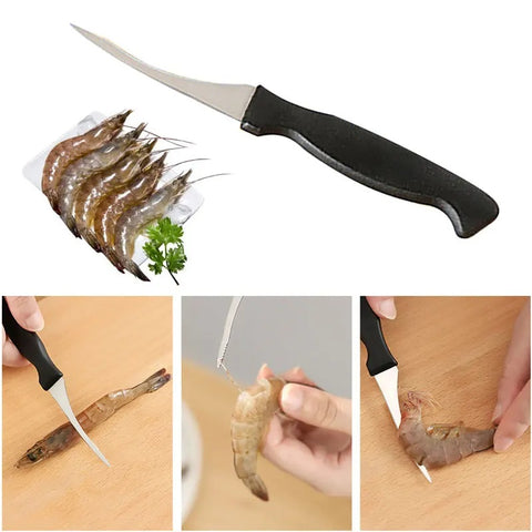 AmazingHome Shrimp Peeler Prawn Cutter Knife