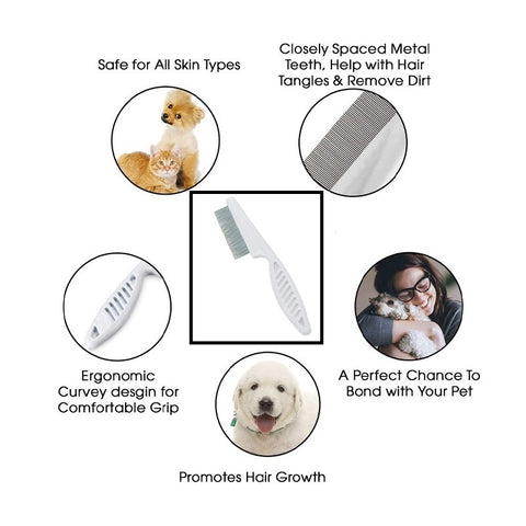 Amazing Home Pet Hair Removal Grooming Comb for Cats & Dogs