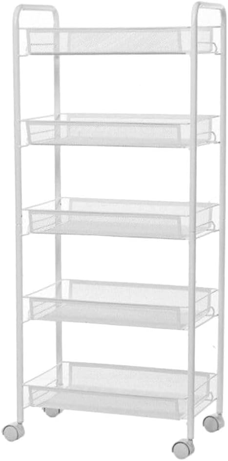 Amazing Home 5 Tier Multipurpose Storage Rack Trolley Shelving Unit
