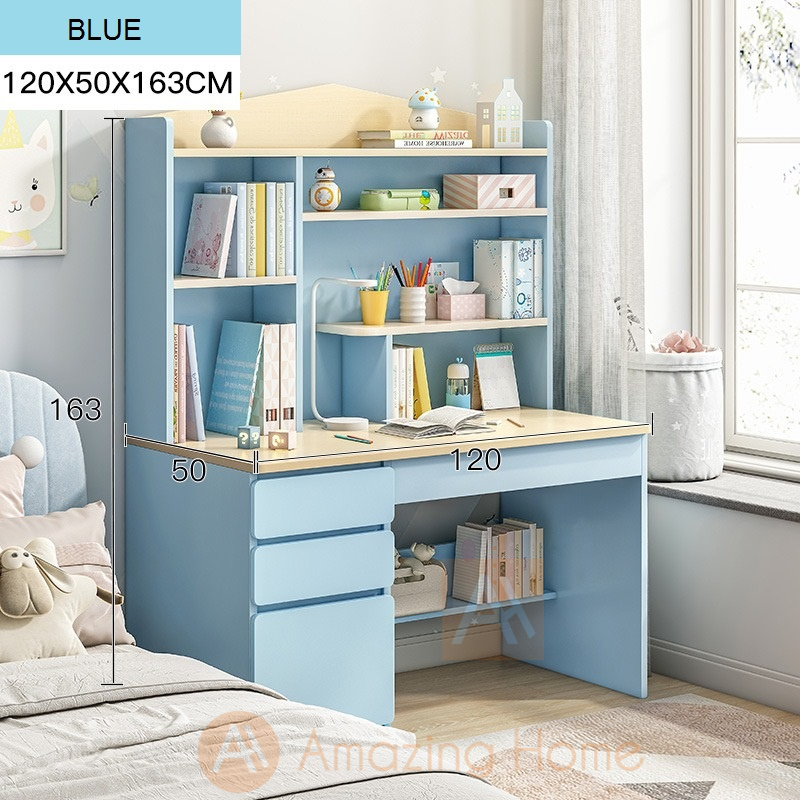 (Rejected Item ~ Stock Clearance) Amazing Home Blue Children Study Table