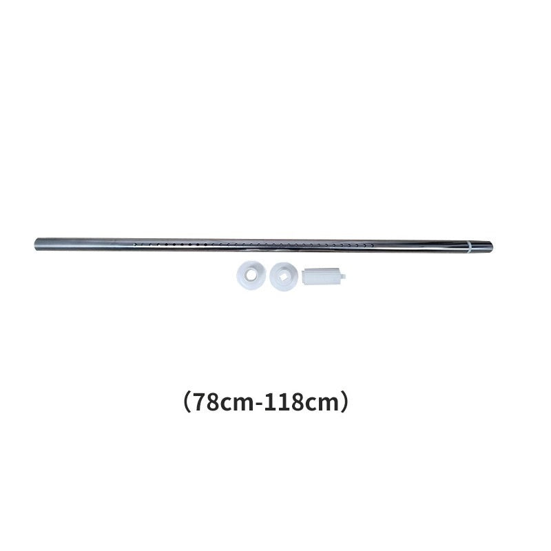 Amazing Home Stainless Steel Adjustable Curtain Rod Telescopic Pole Wall Mounted Cloth Rail