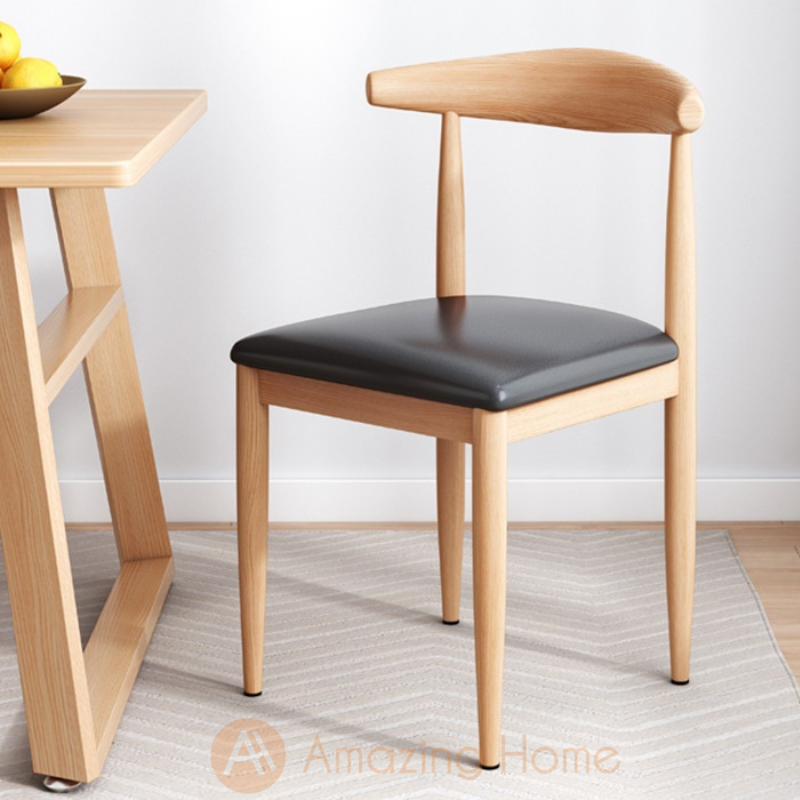 Axel Iron Backrest Chair Black (Set of 4)