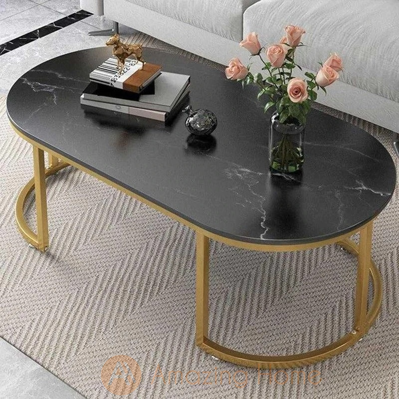 Walker Single Layer Rectangular Coffee Table Black