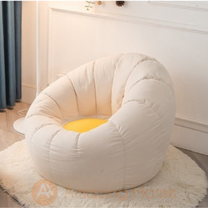 Pepo Bean Bag Lazy Sofa Cream/Yellow