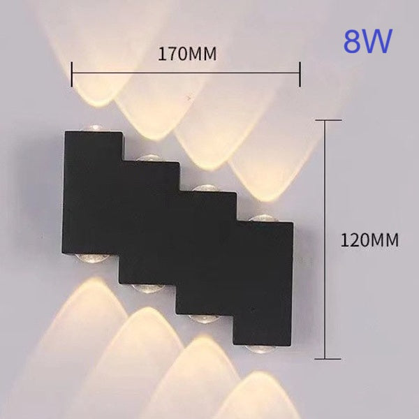 Modern LED Wall Light Up & Down Wall Lamp Step Style