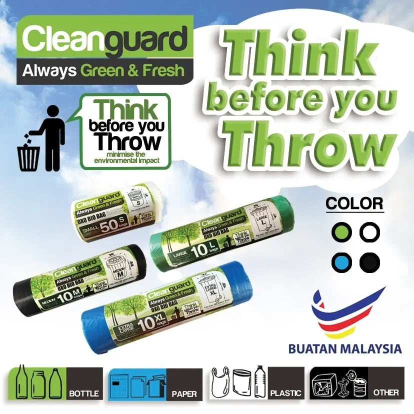 Cleanguard OXO Biodegradable Garbage Bag Waste Bag – AmazingHome.my
