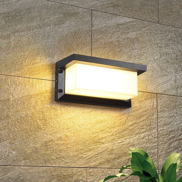 Outdoor Waterproof LED Wall Light | Modern Rectangle Wall Lamp