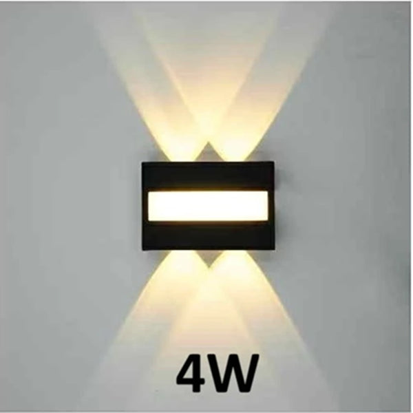 Black LED Wall Light | Modern Outdoor Wall Lamp