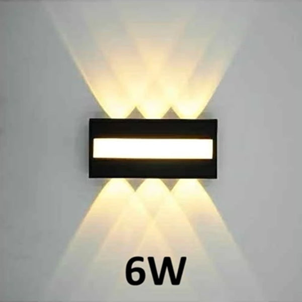 Black LED Wall Light | Modern Outdoor Wall Lamp