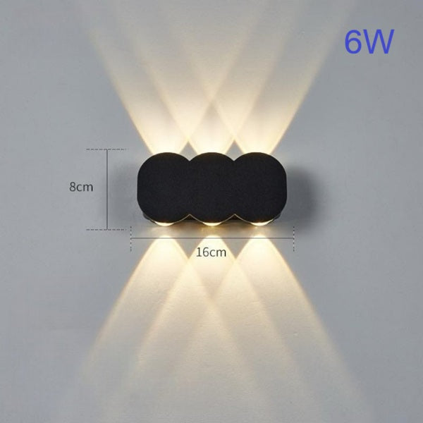 Modern LED Wall Light Up & Down Wall Lamp Round Style