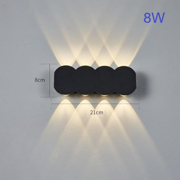 Modern LED Wall Light Up & Down Wall Lamp Round Style