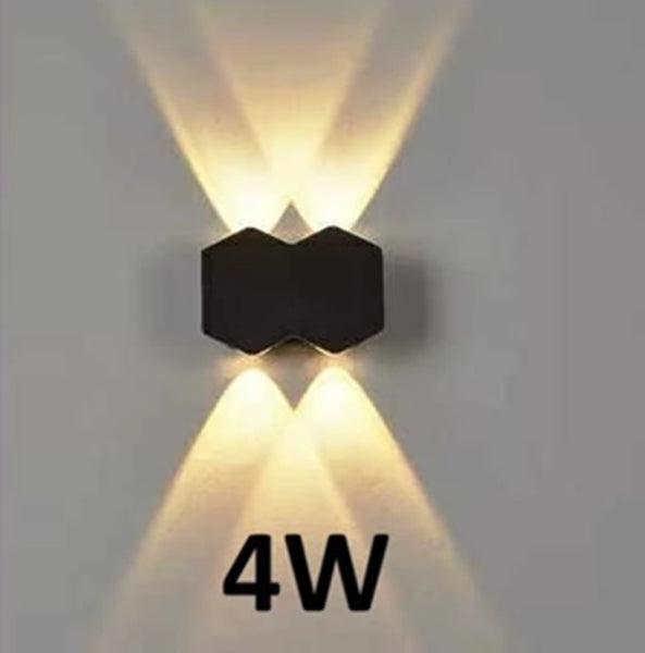 Hexagon LED Wall Light | Modern Outdoor Wall Lamp