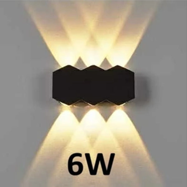 Hexagon LED Wall Light | Modern Outdoor Wall Lamp
