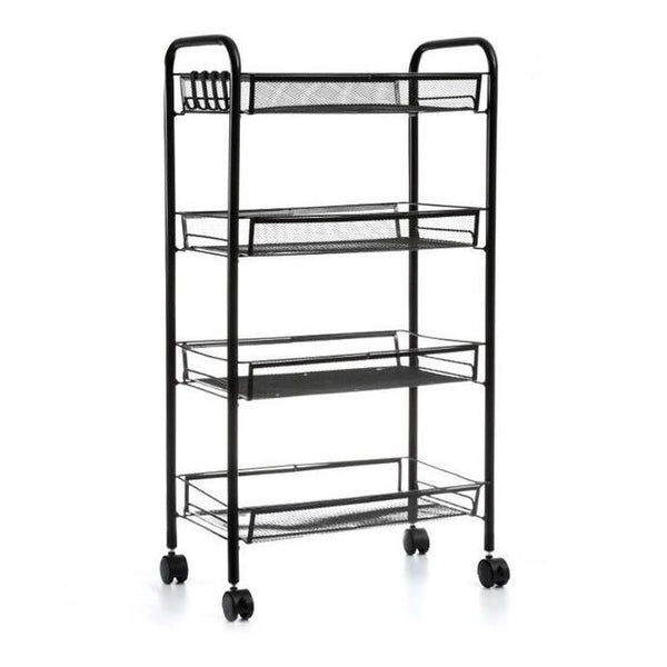 Amazing Home 4 Tier Multipurpose Storage Rack Trolley Shelving Unit