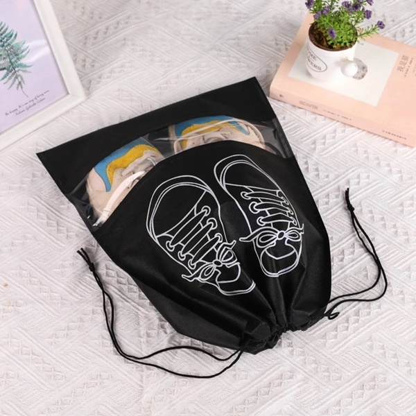 Amazing Home Non-Woven Drawstring Shoes Bag