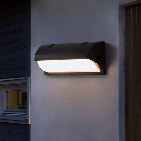 Outdoor Waterproof LED Wall Light | Modern Curved Wall Lamp