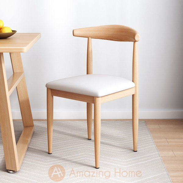 Axel Iron Backrest Chair White (Set of 6)