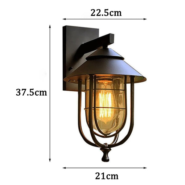 Vintage Outdoor Waterproof Wall Light Retro American Style Wall Lamp