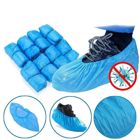 Amazing Home 100 Pcs Disposable Shoe Covers