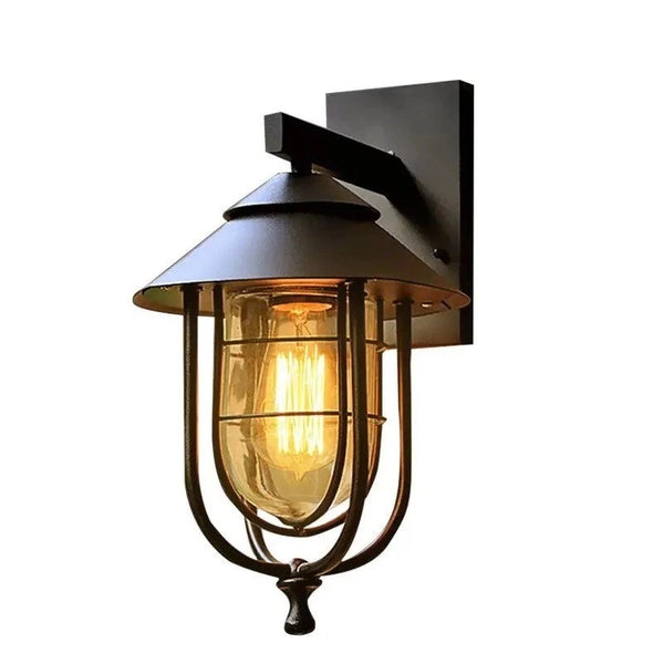 Vintage Outdoor Waterproof Wall Light Retro American Style Wall Lamp
