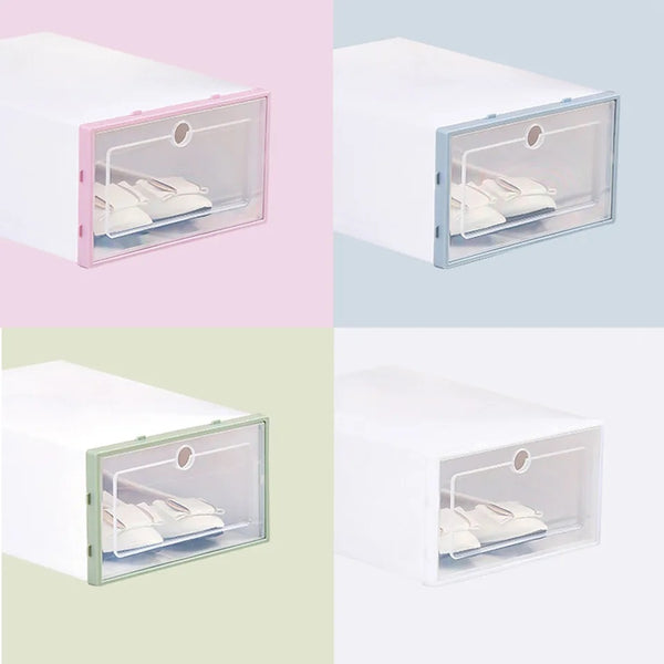 Amazing Home 1Pc Stackable Storage Household Plastic Transparent Box Container Organizer