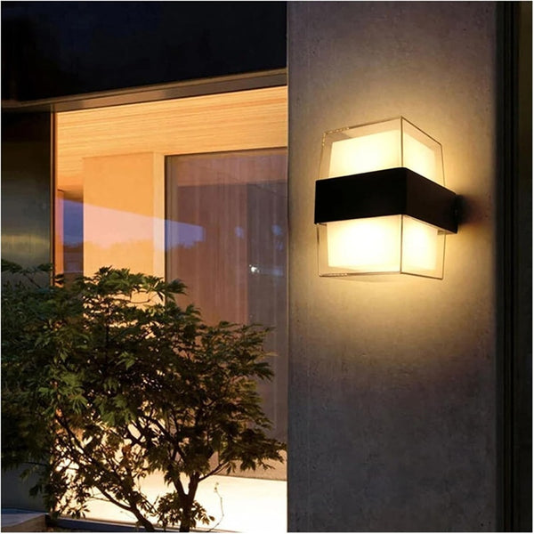 Outdoor waterproof LED wall light black modern wall lamp for indoor and outdoor use