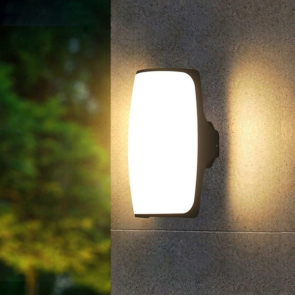 Outdoor Waterproof LED Wall Light | Modern Rounded Rectangle Wall Lamp