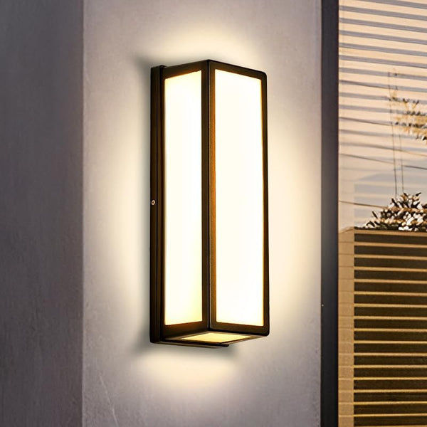 Outdoor Waterproof LED Wall Light | Modern Slim Rectangle Wall Lamp