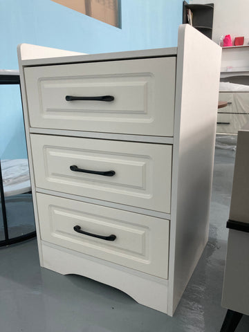 (Display Item ~ Stock Clearance) Amazing Home Bedside Cabinet White