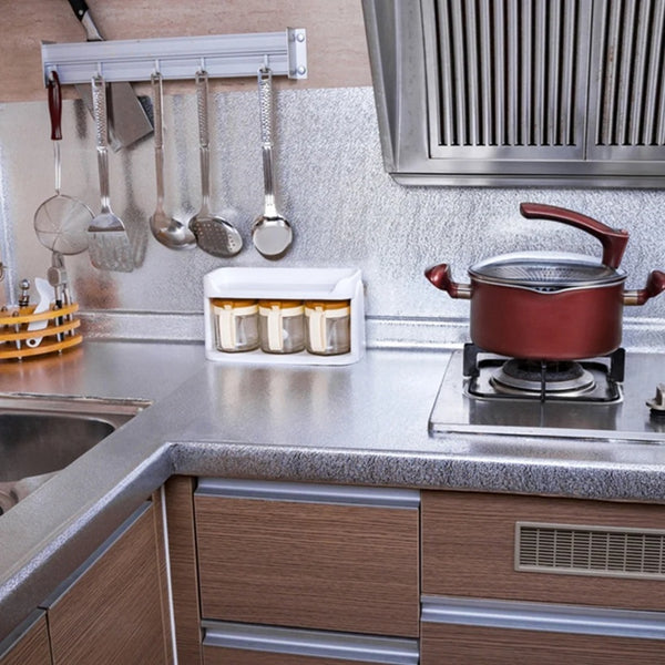 Amazing Home Self Adhesive Kitchen Backsplash Wallpaper Aluminum Foil Sticker