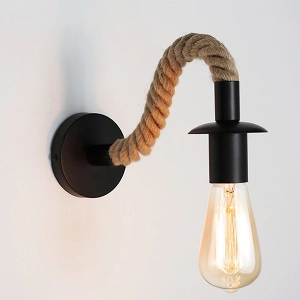 Modern Nordic Rope Wall Light | Decorative Wall Lamp with Two-Way Design