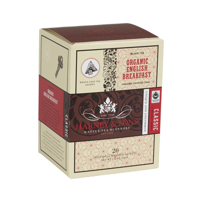 Harney & Sons Organic English Breakfast Tea - 20 Tea Bags