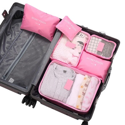 Amazing Home 6pcs Set Travel Organiser Bag Pouch