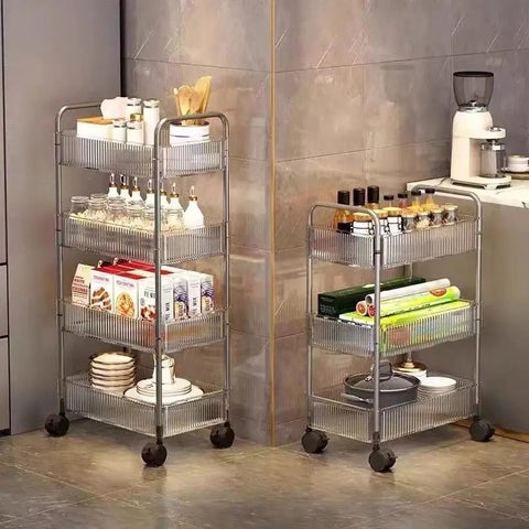 Amazing Home Mobile Trolley Storage Cart Organizer Kitchen Bathroom