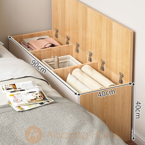Ivar 90cm Bedside Storage Cabinet Flip Window Cabinet