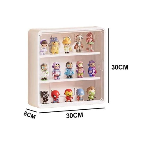 Amazing Home Wall-Mounted Acrylic Display Storage Box for Figure Dolls – Transparent Dustproof Collectibles Cabinet Case Organizer)