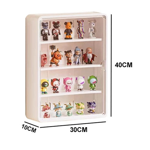 Amazing Home Wall-Mounted Acrylic Display Storage Box for Figure Dolls – Transparent Dustproof Collectibles Cabinet Case Organizer)