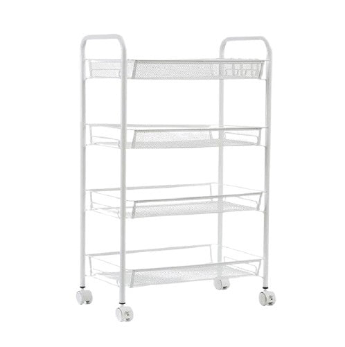 Amazing Home 4 Tier Multipurpose Storage Rack Trolley Shelving Unit