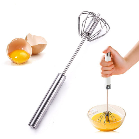 Amazing Home Stainless Steel Egg Beater Hand Push Whisk