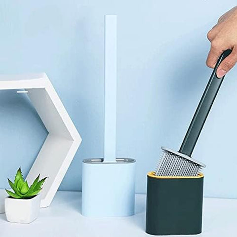 Amazing Home Wall Mounted Silicone Toilet Brush Holder Set