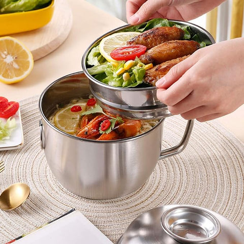 Amazing Home Stainless Steel Double Layer Lunch Box Bowl