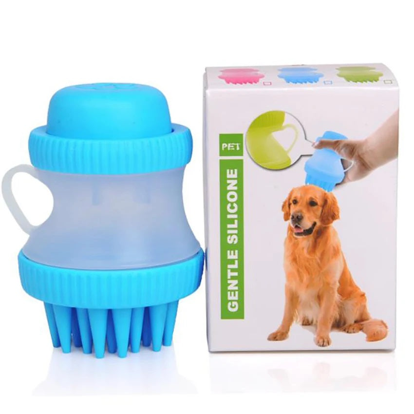 Amazing Home Pet Silicone Bath Massage Grooming Brush