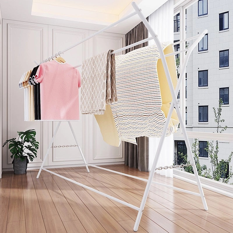 Amazing Home Foldable Clothes Hanger Garment Drying Rack
