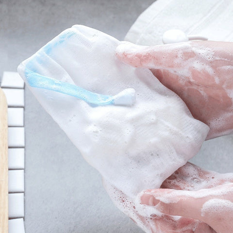 Amazing Home Portable Bubble Foaming Net Mesh Bag Soap Cleanser