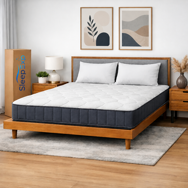 SleepExp Essential Hybrid Mattress | Individual Pocket Spring & Memory Foam | Mattress in a Box