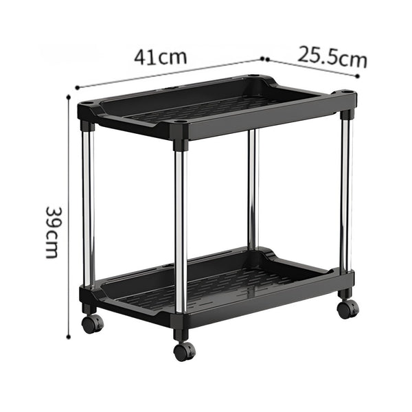 Amazing Home Multi-Layer Storage Rack Standing Storage Shelf Organizer Rack Shelving Unit for Living Room Bathroom Kitchen