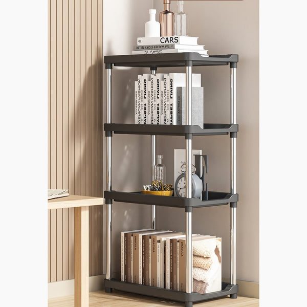 Amazing Home Multi-Layer Storage Rack Standing Storage Shelf Organizer Rack Shelving Unit for Living Room Bathroom Kitchen