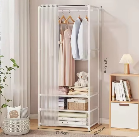 Amazing Home Multi-Layer Bedroom Open Wardrobe Closet Clothes Organizer Storage