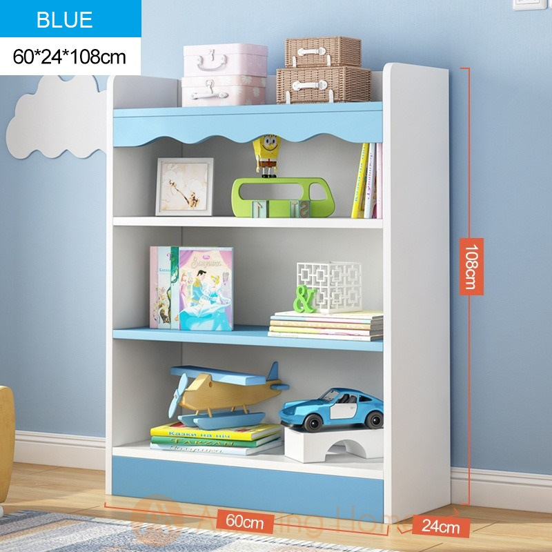 Snow Blue Kids Bookshelf Bookcase